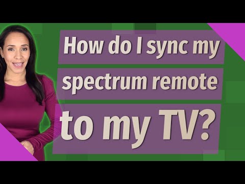 How do I sync my spectrum remote to my TV?