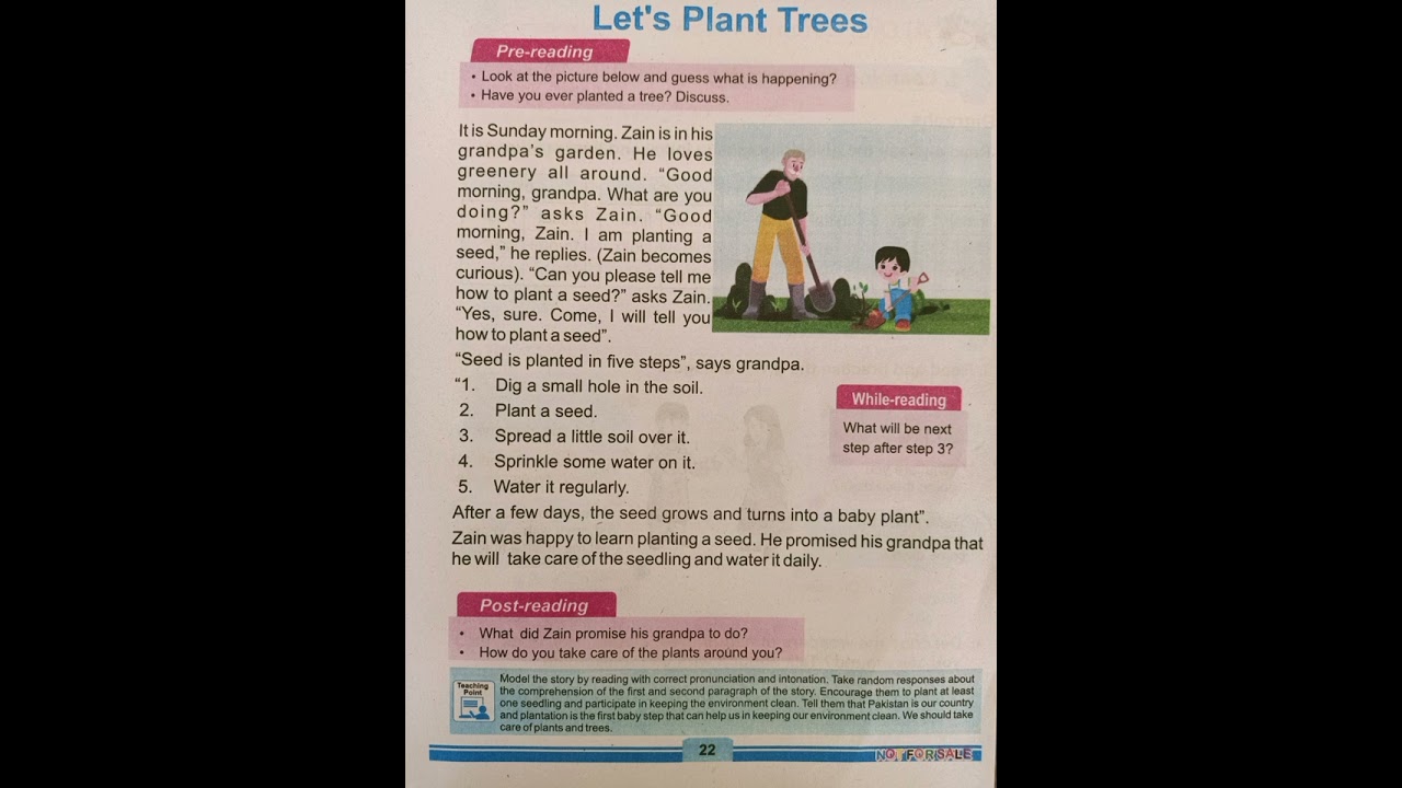 Let's Plant Trees | Unit 3 |  English Class 2 | #class2