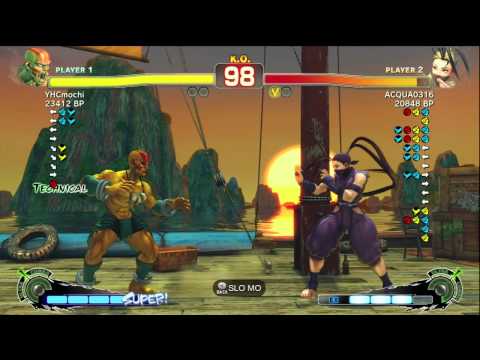 YHCmochi [Dhalsim] vs Aqua [Ibuki] SSF4 Japanese Online Ranked Matches - TRUE-HD