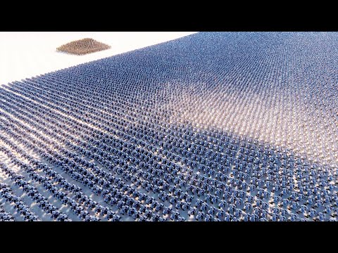 700 GOLDEN KNIGHTS VS 40,000 DWARVES - UEBS - Ultimate Epic Battle Simulator