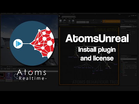AtomsUnreal 4.*.* and earlier - Install plugin and node-locked license