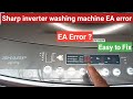 Sharp with inverter washing machine EA error code