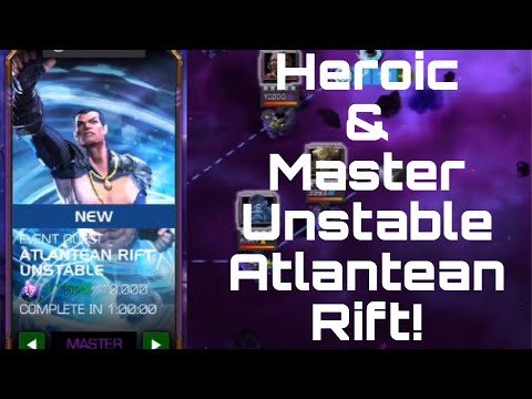 Heroic & Master Unstable Atlantean Rifts! - Marvel Contest Of Champions