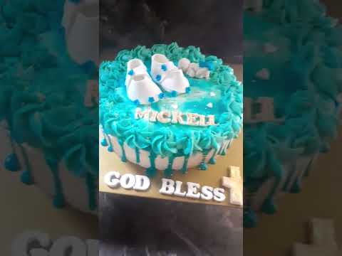 baptism cake🎂 for lite prince Mickell❤