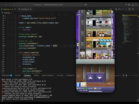 Tiny Tower coin farmer demo video
