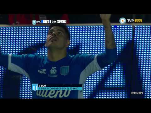 Gol de Bou. Racing 1 - Gimnasia LP 0 | Primera División 2015 - Fecha 23