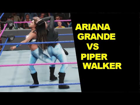 WWE 2K19 Ariana Grande vs Piper Walker - Blue Jean Match