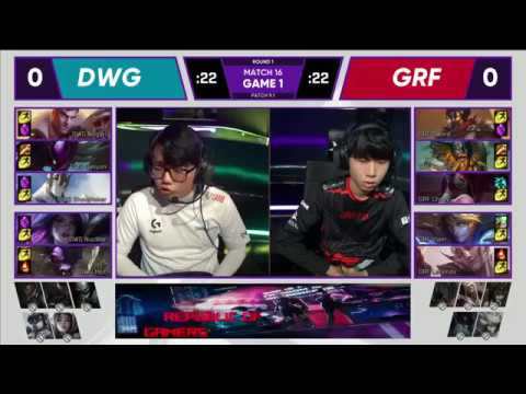 DWG vs. GRF - Game 1 - Highlights - LCK Spring Split (2019)
