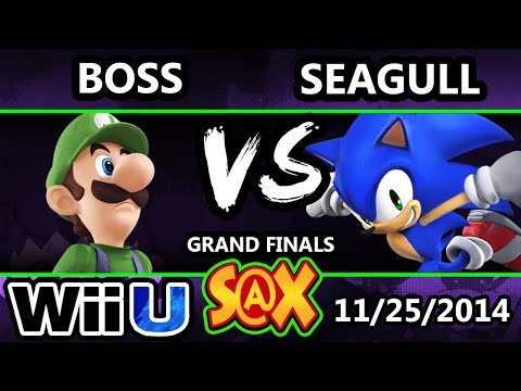 S@X - VGz | Seagull (Sonic) Vs. Boss (Luigi) SSB4 Grand Finals - Smash 4 - Smash Wii U