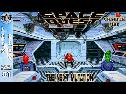 Let's Play Space Quest 5 Part 1 [PC] The Next Mutation (Blind)