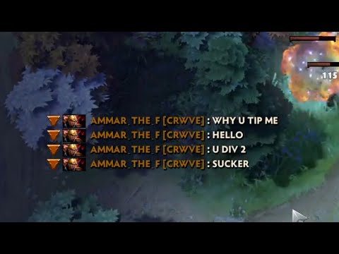 Ammar trash talk and flamed Watson rank 2 EU player