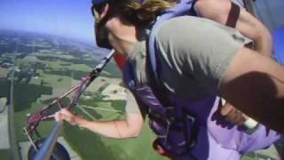 preview picture of video 'Eastern Shore Hang Gliding @ Campbell Field Airport, Virginia, Tandem Hang Gliding Flight'