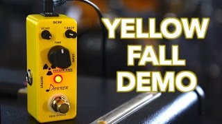 Video thumbnail for Donner Yellow Fall Delay Pedal Demo by Sean Daniel