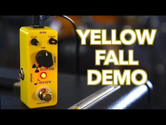 Vídeo relacionado con Donner Delay Pedal Guitarra, Yellow Fall Delay Pedal Guitar, Bypass Auténtico Pedales Guitarra Electrica