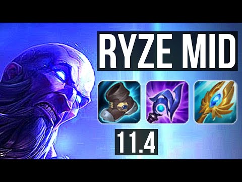 RYZE vs SYNDRA (MID) | 5/1/3, Rank 9 Ryze | KR Grandmaster | v11.4