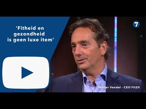 Walter Vendel — Walter Vendel (CEO Fit20): ‘Fitheid en gezondheid  is geen l
