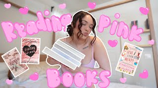 reading only pink books for a week 💕 ( + spend valentines day with me!! ) *non-spoiler reading vlog