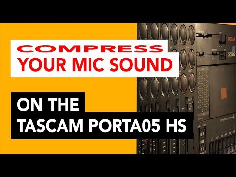 Tascam Porta05 HS - INSERT TRICK: record your mic with a compressor inserted!