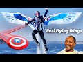 Expanding Falcon Wings And Self Healing Shield Ft Captain America