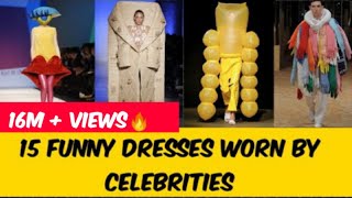Funny dresses 🤣 worn by celebrities / #shorts / #redcarpet / #funnydress / #funnyclothes / #viral