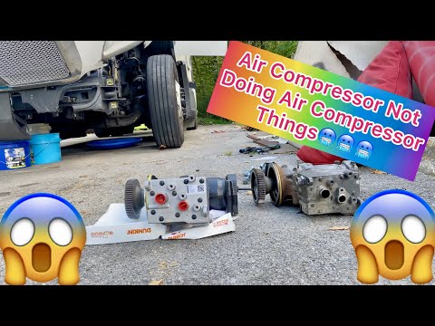 How To Replace Air Compressor On 2019 Kenworth T680 MX13 EPA 17 | Peterbilt | Paccar