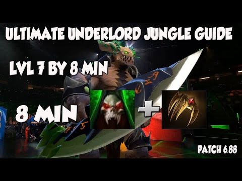 Ultimate Underlord Jungle Guide (Pit lord) | Patch 6.88 | Vlad's By 8 min! | Dota 2