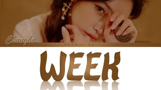 Chungha (청하) - Week (월화수목금토일) Lyrics [Color Coded Han/Rom/Eng]