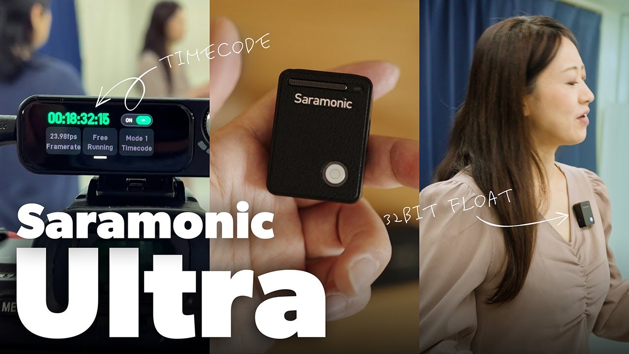 Saramonic Ultra：32bit float録音/タイムコード同期ができるワイヤレスマイク！Sony α7Siii, FX3でのジャムシンク方法