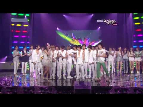[HD]  Super Junior 3rd win on MUSIC BANK (closing) :D