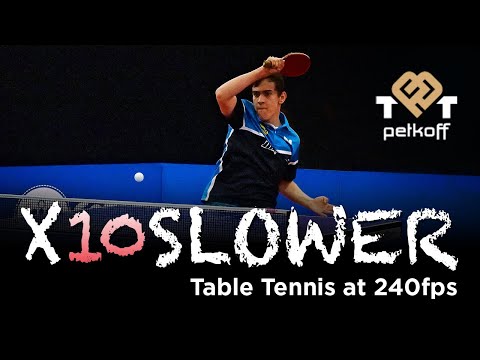 X10SLOWER - Table tennis in slow motion at 240 fps - Varna Cup 2021 #01