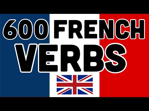 600 useful verbs in French with English translation