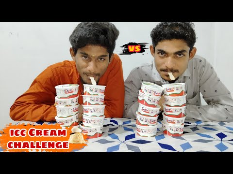 Vanilla ice cream eating challenge | ஐஸ்கிரீம் சவால் | Ajith vs Gowtham | Eating Challenge in Tamil