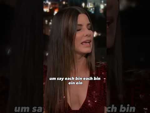 Does Sandra Bullock speak German language fluently? #shorts #sandrabullock #interview #celebrities