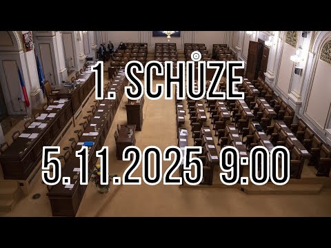 🔴 Živě: Přenos ze Sněmovny – 1. schůze (5.11.2025 9:00) – Poslanecká sněmovna živě