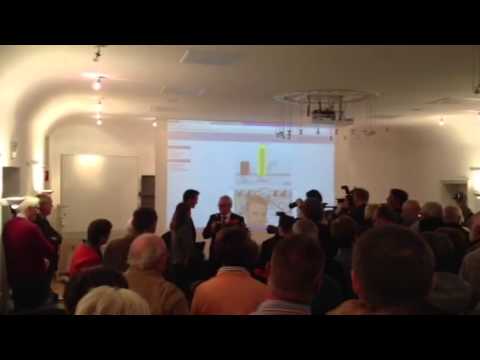 Verkündung des Endergebnisses der Bürgermeisterwahl in der