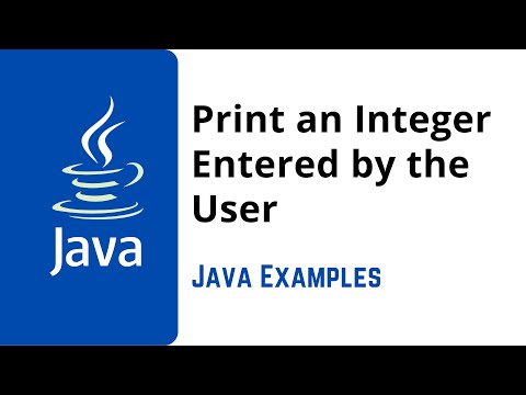 Program To Print An Integer Entered By The Userjava Interviewcodingjava