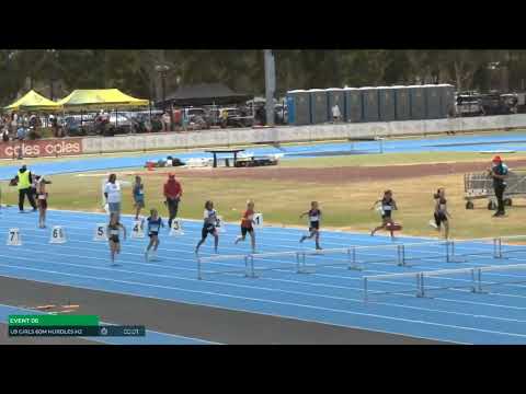Girls U09 60m Hurdles Heat 2: 2025/26 State Combined Event Championships
