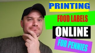 Selling Food Online Tutorial Amazon Ebay Etsy Printing Labels for Pennies