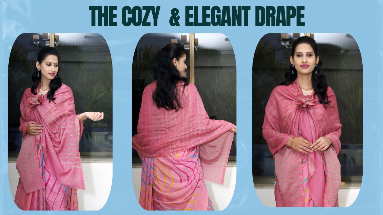 Saree No. 194 | Saree Drape| Kalpana Shah | Shawl Drape