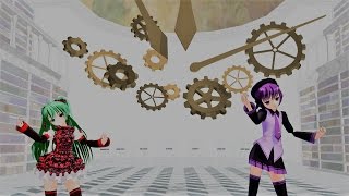 『ＭＭＤ&UTAU』からくりピエロ  feat 櫻花アリス×唄音ウタ　クリスマス記念動画
