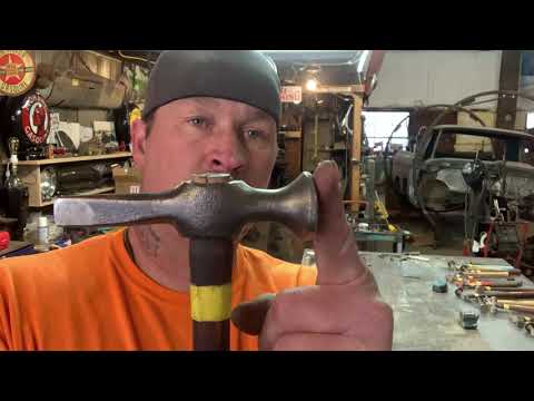 Metal shaping: hammer uses auto body hammers and slapper hammers