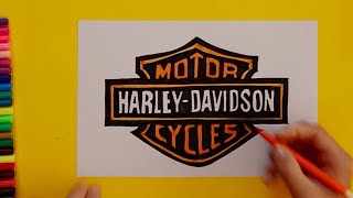How to Draw a H-D Logo for Kids