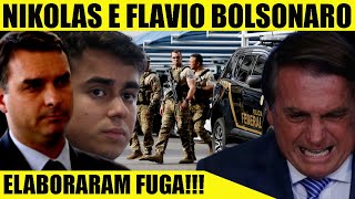 PLANO DE FUGA INTERCEPTADO PELA POLÍCIA FEDERAL! NIKOLAS E FLAVIO BOLSONARO NA PRISÃO!