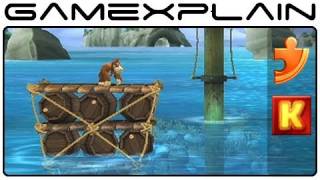 Donkey Kong Country Returns: Poppin' Planks 2-1 (Puzzle Pieces, KONG Letters Guide, Walkthrough)