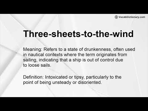 Three-sheets-to-the-wind Meaning