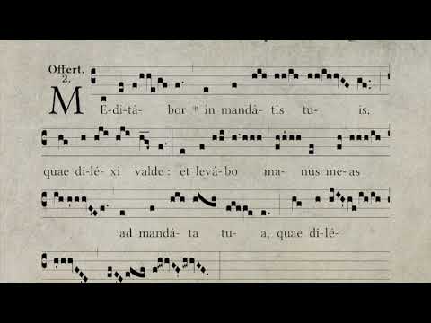 feria IV Quartuortemper Quadragesima  - Offertorium: Meditabor