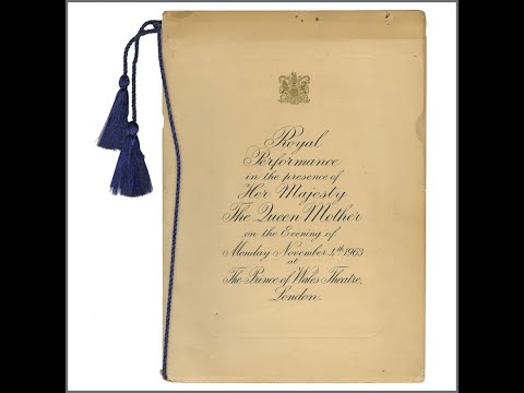 Rose Brennan, Ross McManus, Joe Loss. Royal Variety Performance 1963.