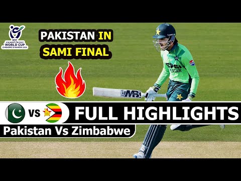 Pakistan Vs Zimbabwe U19 ICC Cricket World Cup 19th Match Full Highlights 2026 | Pak VS Zim