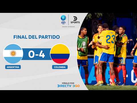 ¡#COLOMBIA CAMPEÓN! GOLEÓ en una FINAL PICANTE a #ARGENTINA | Argentina 0–4 Colombia | Resumen