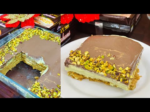 Pistachio Eclair Cake | No Bake 